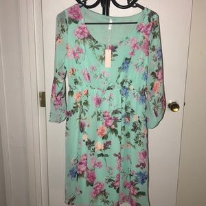 Pink blush maternity dress